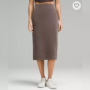 SOLD Lululemon Softstreme High-Rise Midi Skirt